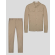 КОМПЛЕКТ ОТ ЛЕН И ПАМУК В ЦВЯТ КАКИ COMFORT FIT