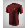 ТЕНИСКА С КОНТРАСТНИ КАНТОВЕ И ПРИНТ ЛОГО H8S В БОРДО
