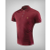 ТЕНИСКА С ПОЛО ЯКА И КОНТРАСТНА  БРОДЕРИЯ  ЛОГО H8S  В БОРДО