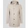 ПАЛТО С ПОДВИЖНА КАЧУЛКА В БЕЖОВ МЕЛАНЖ СРЕДНА ДЪЛЖИНА
