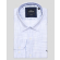БЯЛА ПАМУЧНА РИЗА С КОНТРАСТЕН АБСТРАКТЕН ДЕСЕН И БРОДЕРИЯ ЛОГО 