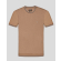 ТЮТЮНЕВО-КАФЯВА ТЕНИСКА ОТ ДВОЙНО МЕРСЕРИЗИРАН ПАМУК С КОНТРАСТИ