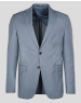 КЛАСИЧЕСКО САКО С ДВА ШЛИЦА В ПЕТРОЛЕНО СИН МЕЛАНЖ /ЧАСТ ОТ КОСТЮМ/