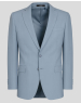 СТРУКТУРНО САКО В ЛЕДЕНО СИН ЦВЯТ  СИЛНО ВТАЛЕН СИЛУЕТ/ЧАСТ ОТ КОСТЮМ/