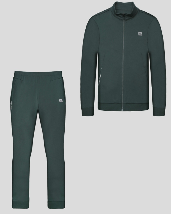 ЗЕЛЕН СПОРТЕН ЕКИП С ЯКА  И ЛОГО ПРИНТ