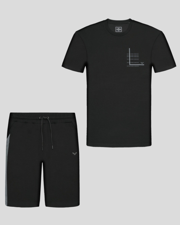 ЧЕРЕН СПОРТЕН КОМПЛЕКТ С РЕЛЕФЕН ПРИНТ