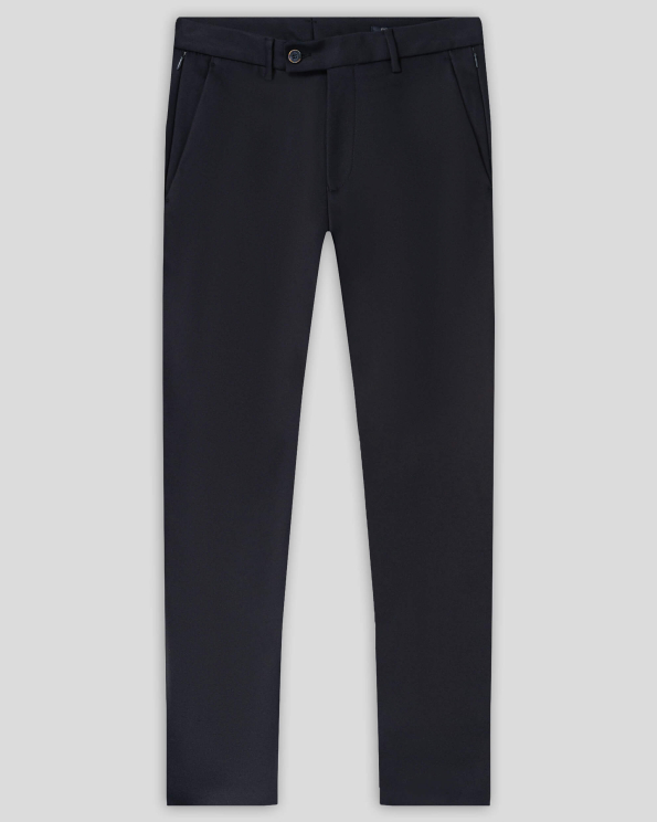 ТЪМНОСИН СИЛНО ВТАЛЕН ЧИНО ПАНТАЛОН ОТ ПАМУК С ЕЛАСТАН