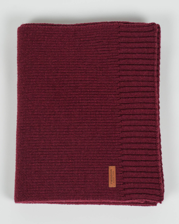 ПЛЕТЕН ШАЛ  ОТ ФИНА ВЪЛНА, КАШМИР, ВИСКОЗА И ПОЛИАМИД  В БОРДО 