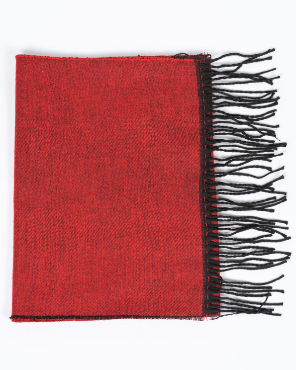 ДЮСОВ ДВУЛИЦЕВ ШАЛ В ЧЕРВЕНО И ЧЕРНО