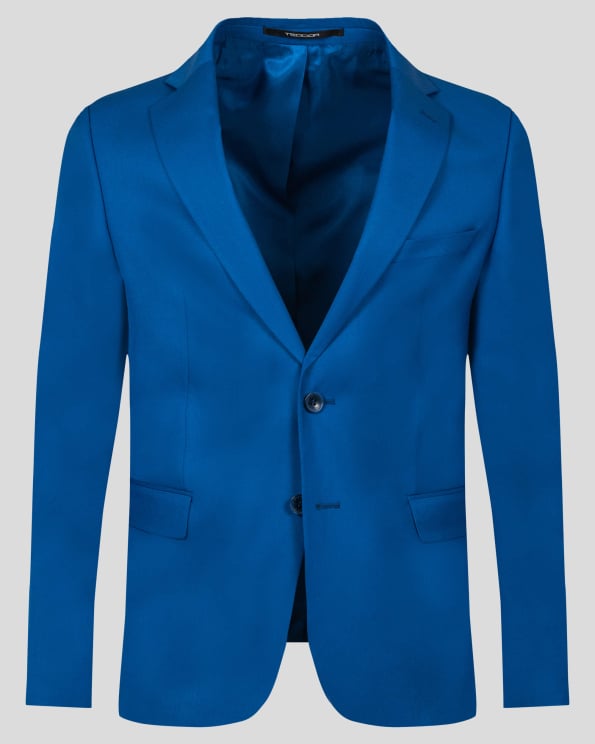 ЯРКО СИНЬО КЛАСИЧЕСКО САКО СИЛНО ВТАЛЕН СИЛУЕТ