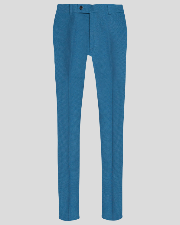 СВЕТЛО СИН КЛАСИЧЕСКИ ПАНТАЛОН ОТ ДВУЦВЕТЕ ПЛАТ