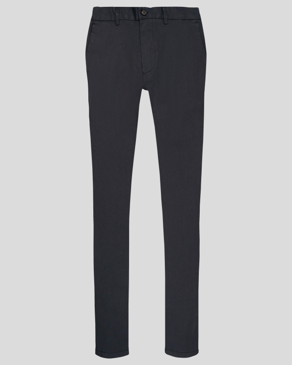 ТЪМНО СИН ПАНТАЛОН С ВЕРТИКАЛЕН ДЕСЕН ВТАЛЕН СИЛУЕТ