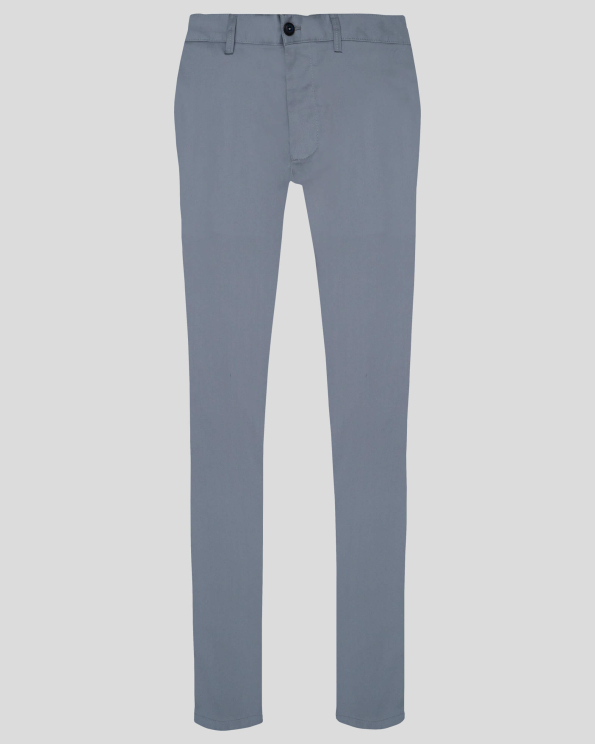 СВЕТЛО СИН ВТАЛЕН ПАНТАЛОН ОТ ЕЛАСТИЧЕН ПЛАТ С ЛОГО