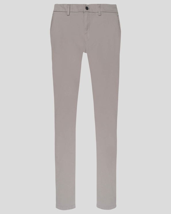 ВТАЛЕН СТРУКТУРЕН ПАНТАЛОН С ЛОГО В ЕКРЮ