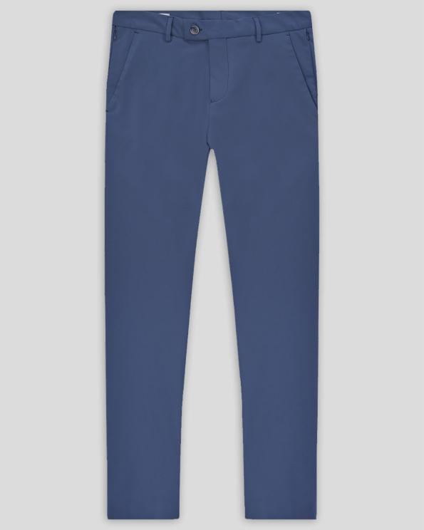 СИН ЧИНО ПАНТАЛОН СИЛНО ВТАЛЕН СИЛУЕТ С ЦИПОВЕ НА КРАЧОЛИТЕ 