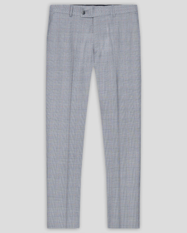 СИН КЛАСИЧЕСКИ ПАНТАЛОН СИЛНО ВТАЛЕН СИЛУЕТ /ЧАСТ ОТ КОСТЮМ/