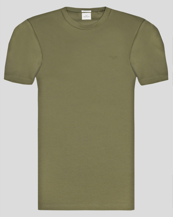 ЗЕЛЕНА ТЕНИСКА С ОБЛО ДЕКОЛТЕ ОТ PREMIUM ПАМУК