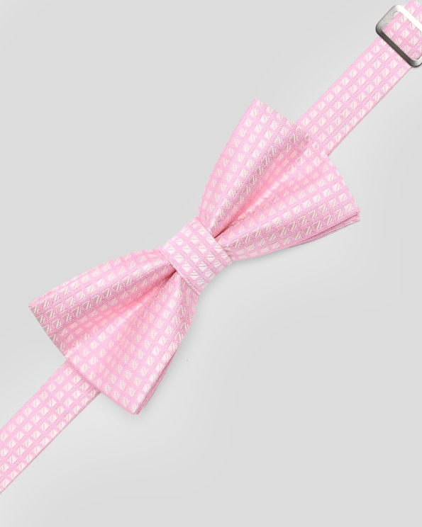 СТРУКТУРНА ПАПИЙОНКА НА КВАДРАТИ В РОЗОВО И ЕКРЮ 