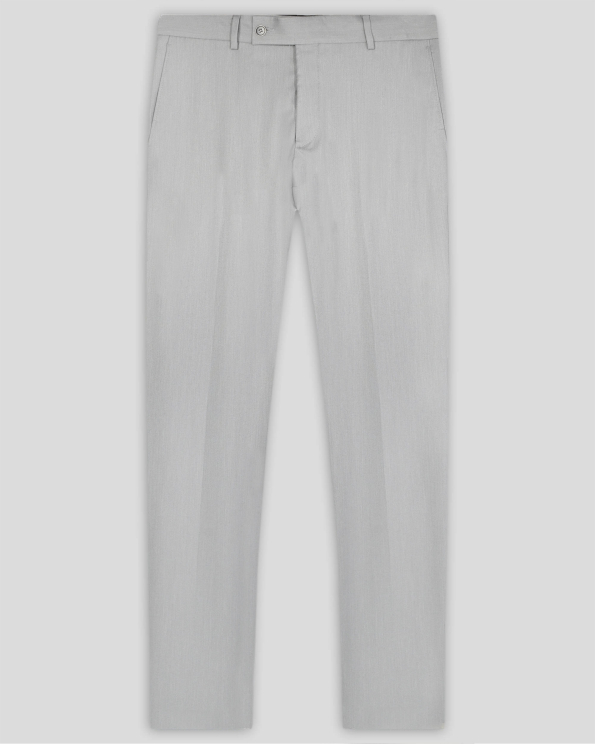 СВЕТЛОСИВ КЛАСИЧЕСКИ ПАНТАЛОН С ДВОЙНИ ФИЛЕТКИ /ЧАСТ ОТ КОСТЮМ/