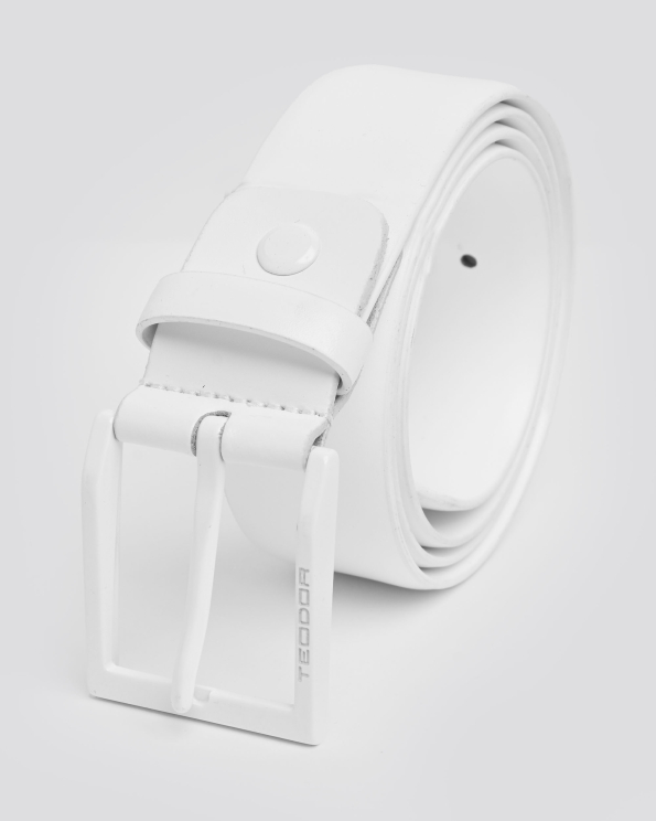 БЯЛ КОЛАН ОТ ГЛАДКА КОЖА С ЛОГО