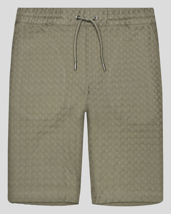 ЗЕЛЕНИ СТРУКТУРНИ БЕРМУДИ ТРИКО ОТ PREMIUM ПАМУК