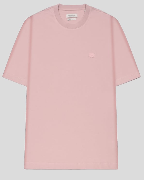 СВЕТЛОРОЗОВА ОВЪРСАЙЗ ТЕНИСКА ОТ ВИСОКОКАЧЕСТВЕН ПАМУК SUPIMA