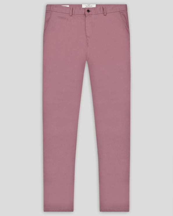 ПЕПЕЛНО РОЗОВ ПАНТАЛОН ОТ ПАМУК И ТЕНСЕЛ С ЛОГО /ЧАСТ ОТ КОСТЮМ/