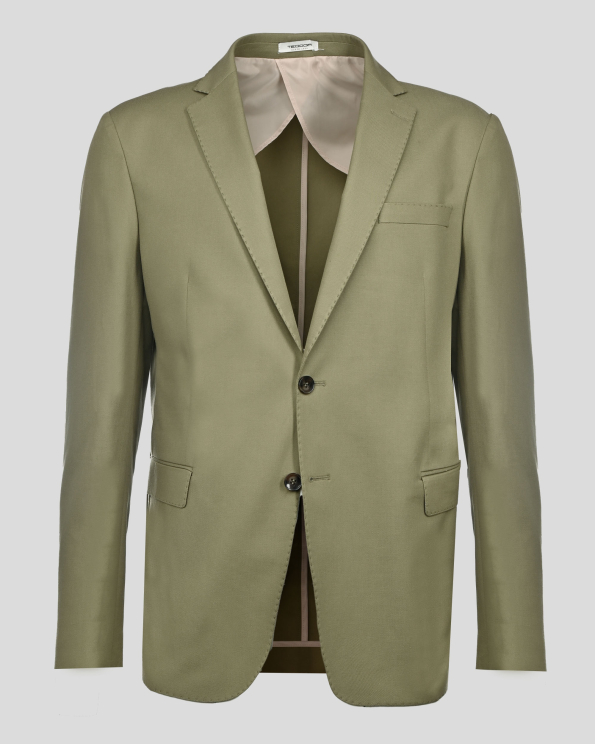 САКО СЪС СВАЛЕН РЕВЕР И ДЖОБОВЕ С КАПАК В ЦВЯТ КАКИ /ЧАСТ ОТ КОСТЮМ/