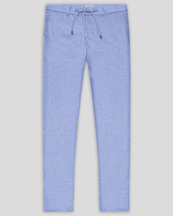 СВЕТЛОСИН ЧИНО ПАНТАЛОН МЕЛАНЖ  С ВРЪЗКИ И ЛОГО ДЕТАЙЛ