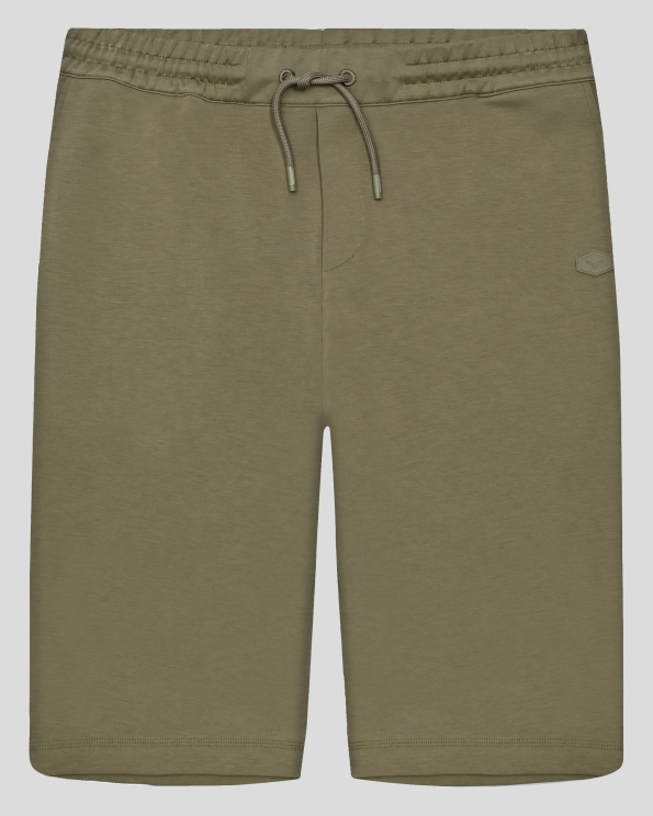 БЕРМУДИ ОВЪРСАЙЗ ОТ ВИСОКОКАЧЕСТВЕН ПАМУК SUPIMA В ЦВЯТ КАКИ