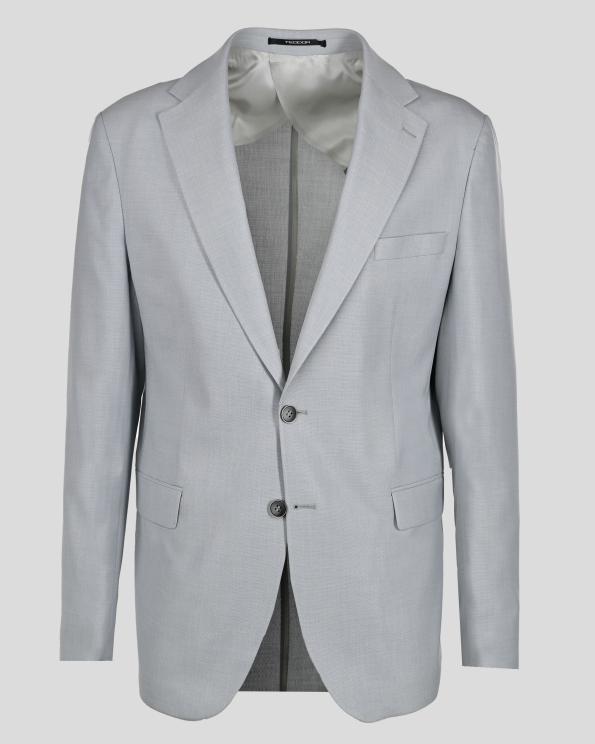 СВЕТЛОСИВО КЛАСИЧЕСКО САКО С ПОЛУХАСТАР И ДВА ШЛИЦА/ЧАСТ ОТ КОСТЮМ/