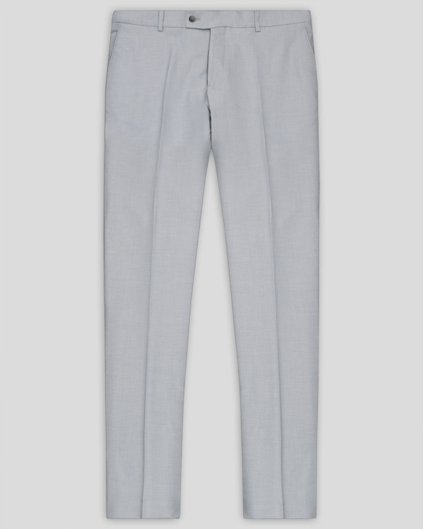 СВЕТЛОСИВ МЕЛАНЖИРАН КЛАСИЧЕСКИ ПАНТАЛОН ОТ ВЪЛНА /ЧАСТ ОТ КОСТЮМ/