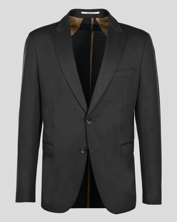 ЧЕРНО СПОРТНО-ЕЛЕГАНТНО САКО БЕЗ ХАСТАР С ДВА ШЛИЦА/ЧАСТ ОТ КОСТЮМ/