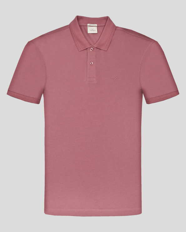  ПОЛО ТЕНИСКА ОТ ВИСОКОКАЧЕСТВЕН ПАМУК SUPIMA В АНТИК РОЗОВО