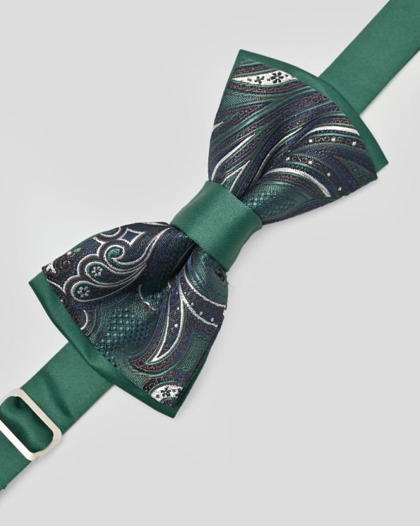 ЗЕЛЕНА ДВОЙНА ПАПИЙОНКА С ПЕЙСЛИ МОТИВИ