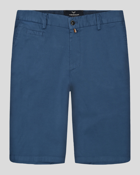 СРЕДНО СИНИ БЕРМУДИ С ИТАЛИАНСКИ ДЖОБОВЕ И ЛОГО 