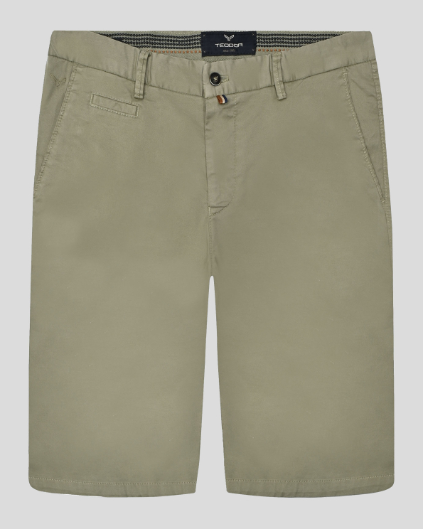  БЕРМУДИ С ИТАЛИАНСКИ ДЖОБОВЕ И ЛОГО В ЦВЯТ КАКИ