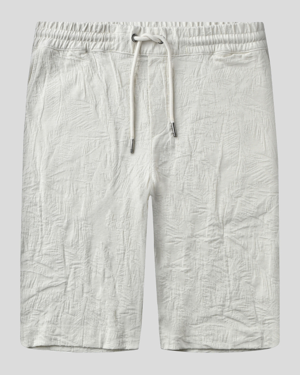 БЕРМУДИ ОТ PREMIUM ТРИКО НА ПАЛМИ  В ЦВЯТ ЕКРЮ