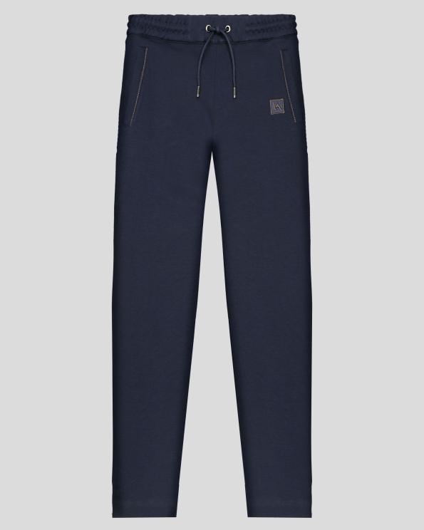 ТЪМНОСИНЬО СПОРТНО ДОЛНИЩЕ С КОНТРАСТНИ ЕЛЕМЕНТИ 