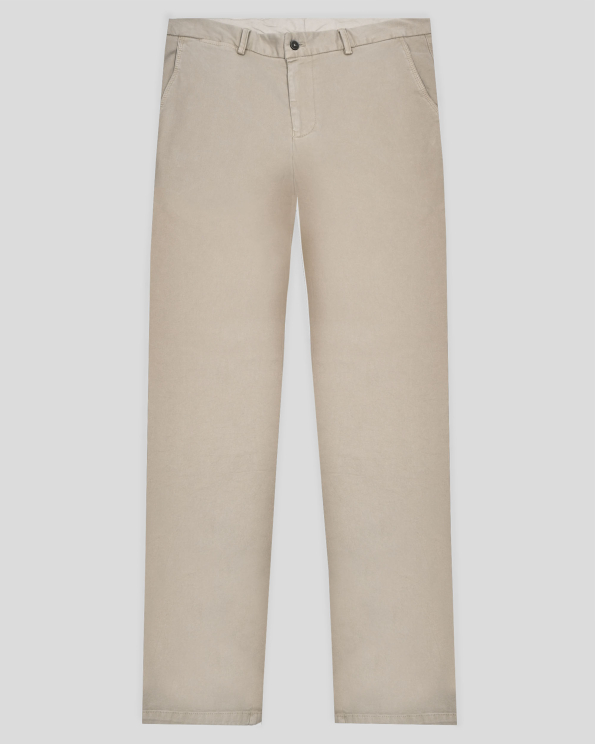 СВЕТЛОБЕЖОВ ПАНТАЛОН ОТ ТЕНСЕЛ И ПАМУК С ИТАЛИАНСКИ ДЖОБ И ЛОГО