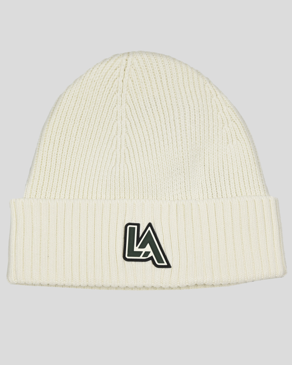  ПЛЕТЕНА ШАПКА С ТРИЦВЕТНО ГУМИРАНО ЛОГО