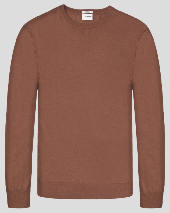 ПУЛОВЕР ОТ 100% ЕКСТРА ФИНА ВЪЛНА МЕРИНО В ЦВЯТ КЕРЕМИДА