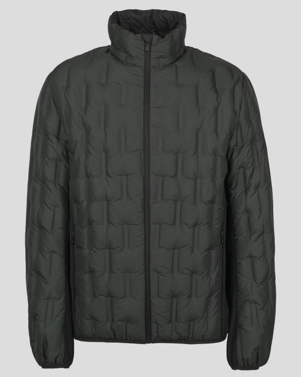 ТЪМНО ЗЕЛЕНО ОЛЕКОТЕНО ЯКЕ С ПЪЛНЕЖ ОТ ЕСТЕСТВЕН ПУХ И ЛОГО