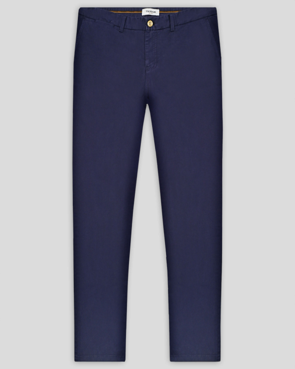 ТЪМНОСИН ПАНТАЛОН С ИТАЛИАНСКИ ДЖОБ ВТАЛЕН СИЛУЕТ