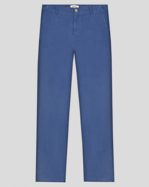  СИН ПАНТАЛОН С ИТАЛИАНСКИ ДЖОБ ОТ ПАМУК С ЕЛАСТАН