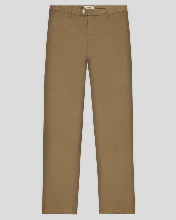 ЧИНО ПАНТАЛОН С ДВОЙНИ ФИЛЕТКИ В ЦВЯТ КАМЕЛ 