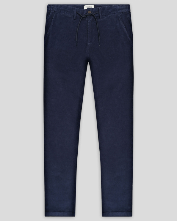 ТЪМНОСИН ПАНТАЛОН С ИТАЛИАНСКИ ДЖОБ И КОЛАН С ЛАСТИК