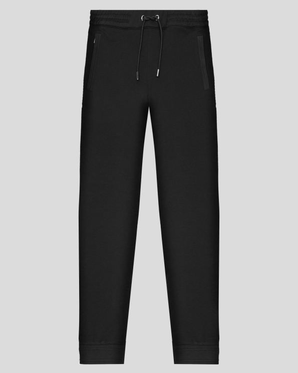 ЧЕРНО СПОРТНО ДОЛНИЩЕ С ЛАСТИЧНИ МАНШЕТИ НА КРАЧОЛИ