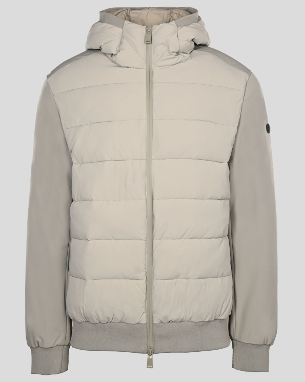  БЕЖОВО ОЛЕКОТЕНО ЯКЕ С КАЧУЛКА И ГУМИРАНО ЛОГО