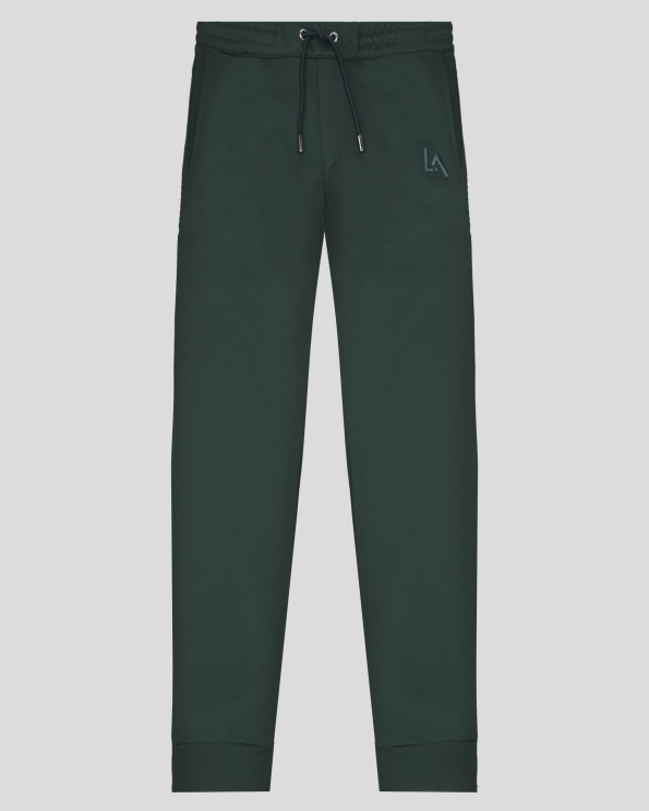 ЗЕЛЕНО СПОРТНО ДОЛНИЩЕ СЪС СТРАНИЧНИ ДЖОБОВЕ И ЛОГО ЕМБЛЕМА 